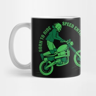Born to ride motorcycle retro design Mug